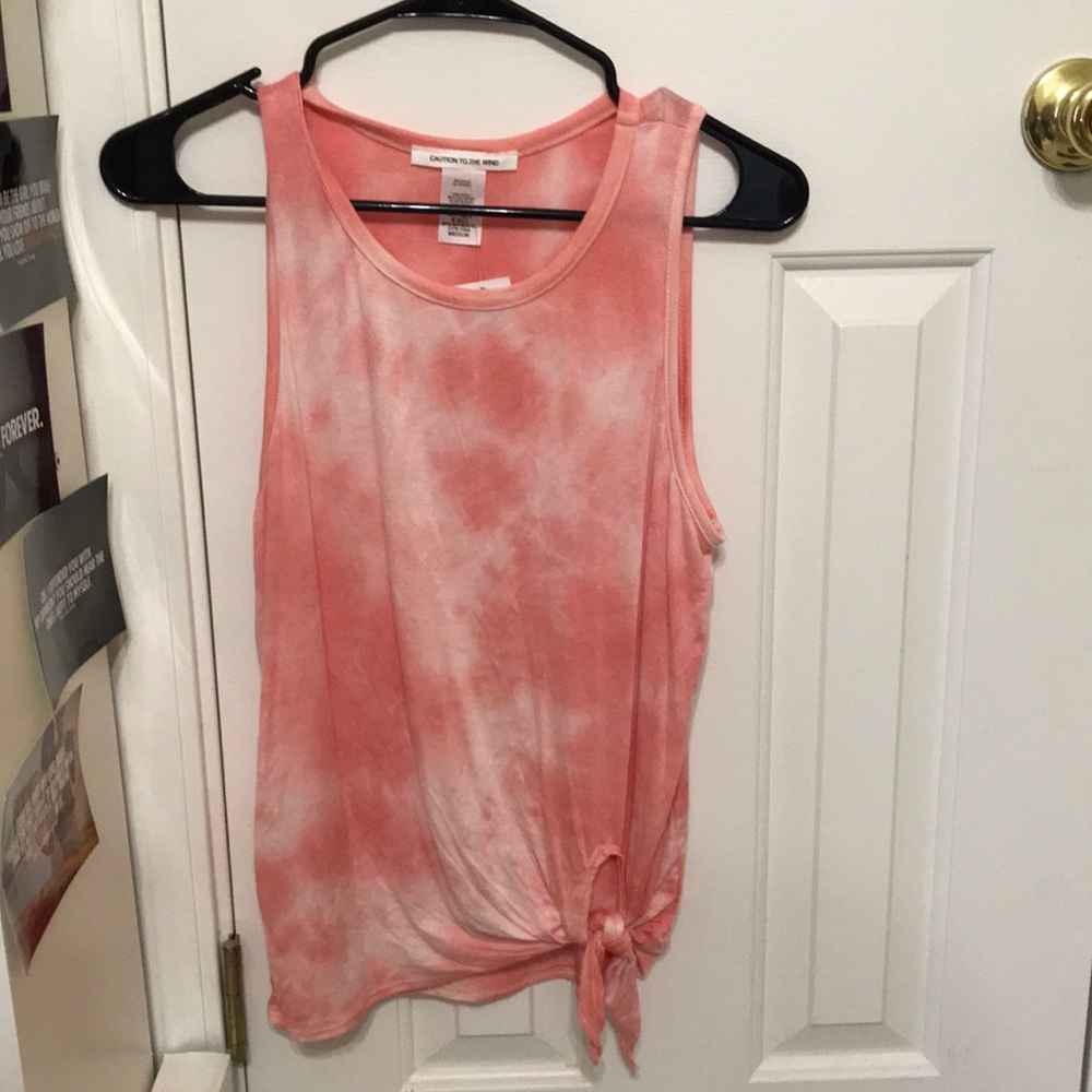 Caution to the wind tank top